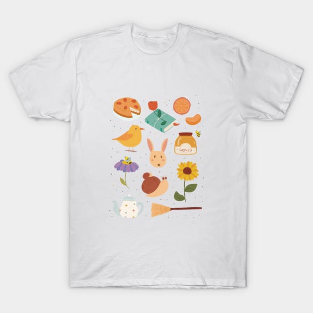 Spring days elements T-Shirt by Akikodraws